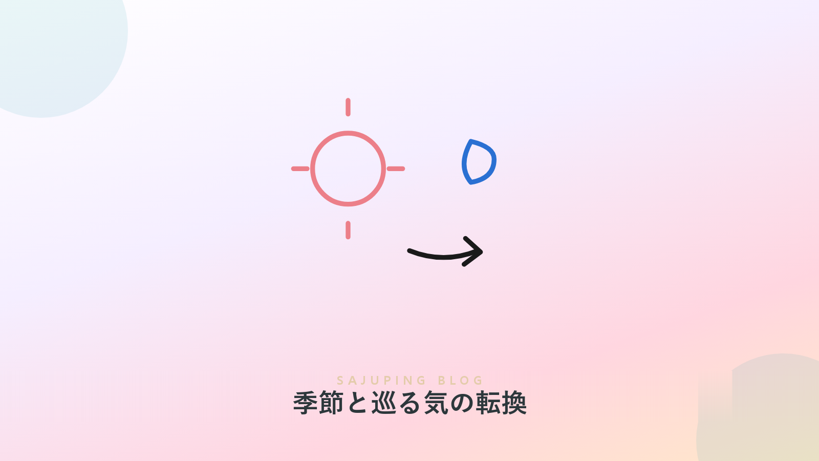 季節とともに移り変わる気の転換
